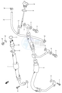 DR350 (E1) drawing OIL HOSE