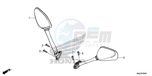 CBR500RD CBR500R UK - (E) drawing MIRROR