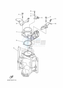 F300BETX drawing THROTTLE-BODY