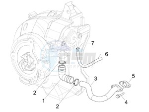 GTV 125 4T (Euro 3) drawing Secondary air box