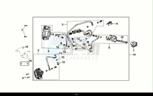 NH-T 200I (MG20BW-EU) (E5) (M1) drawing BRAKE ASSY