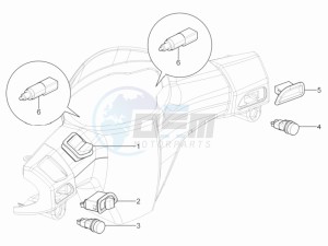 SR Motard 125 4t e3 drawing Selectors - Switches - Buttons