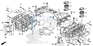 GL1800CF F6C ED drawing CYLINDER HEAD