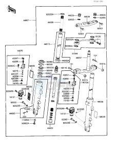 ZX 600 B [NINJA 600RX] (B1) [NINJA 600RX] drawing FRONT FORK