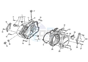 MITO EVOL.125 drawing CRANKCASE COVER