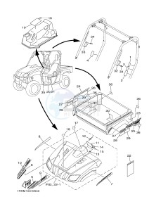 YXR700F YXR7FSPD RHINO 700 SPORTS EDITION (1RBM 1RBN 1RBP) drawing EMBLEM & LABEL 1