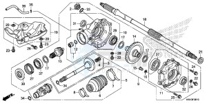 TRX500FM1E TRX500FM1 Europe Direct - (ED) drawing REAR FINAL GEAR