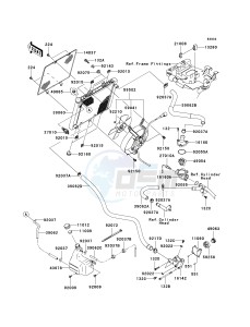 KVF 750 B (BRUTE FORCE 750 4X4I) (B6F-B7FA) B7FA drawing RADIATOR