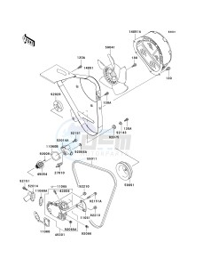 KAF 950 A [MULE 2510 DIESEL] (A1-A3) [MULE 2510 DIESEL] drawing WATER PUMP