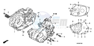 TRX400XD TRX400XD Australia - (U) drawing CRANKCASE