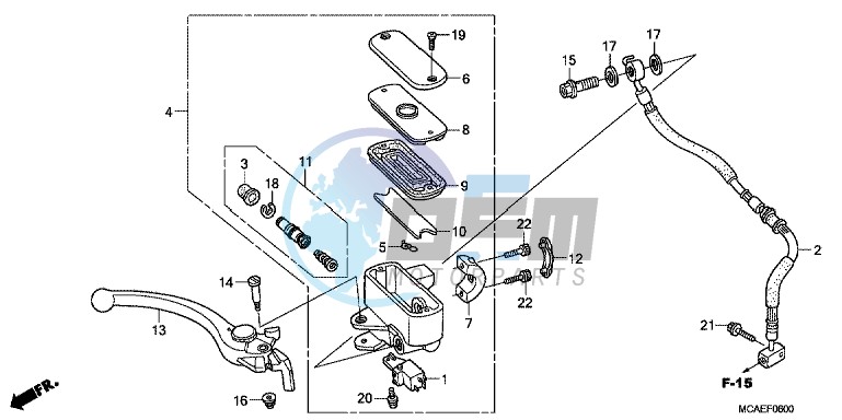 FRONT BRAKE MASTER CYLINDER