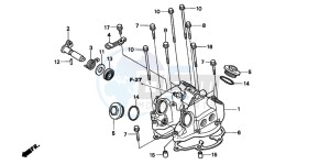 XR400R drawing CYLINDER HEAD COVER