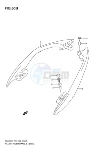 AN400 (E3-E28) Burgman drawing PILLION RIDER HANDLE (SIDE)(MODEL K5 K6)