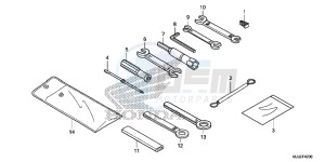 NC750SAF NC750S 4ED - (4ED) drawing TOOL