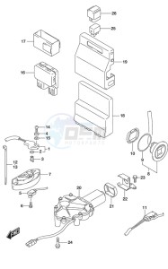 DF 175AP drawing PTT Switch/Engine Control Unit