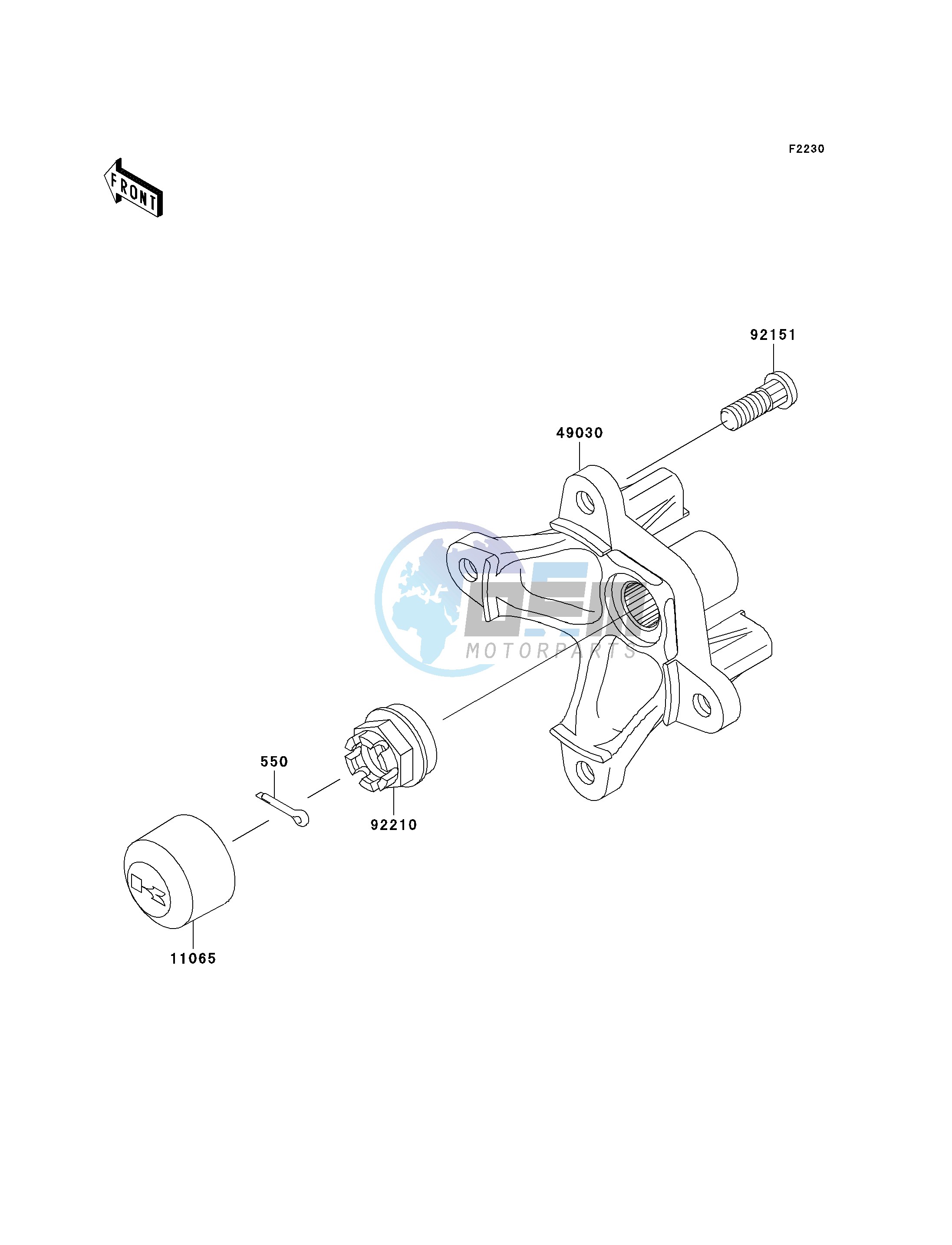 FRONT HUB