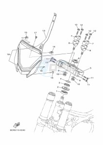 YZ250 (BCR6) drawing STEERING