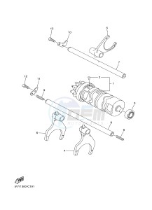 FZ8-SA FZ8 FAZER (ABS) 800 (1BD2) drawing SHIFT CAM & FORK