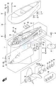 DF 300AP drawing Gear Case