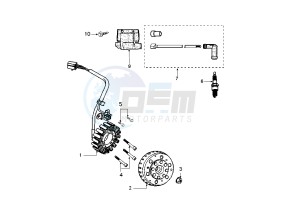 JET FORCE - 125 cc drawing FLYWHEEL MAGNETO