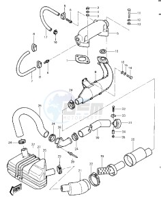 JS 440 A [JS440] (A6-A7) [JS440] drawing MUFFLER -- 82-83 JS440-A6_A7- -