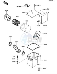 KLF 300 A [BAYOU 300] (A1) [BAYOU 300] drawing AIR CLEANER