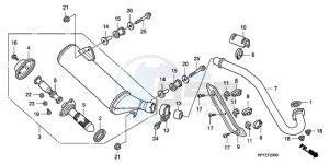 TRX450ER9 Australia - (U / SEL) drawing EXHAUST MUFFLER