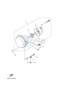 YFM550FWAD YFM550PF GRIZZLY 550 EPS (2LBA) drawing HEADLIGHT