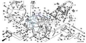 ST1300AC Pan Europoean -ST1300 CH drawing FRAME BODY