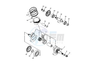 XT X 660 drawing CRANKSHAFT - PISTON