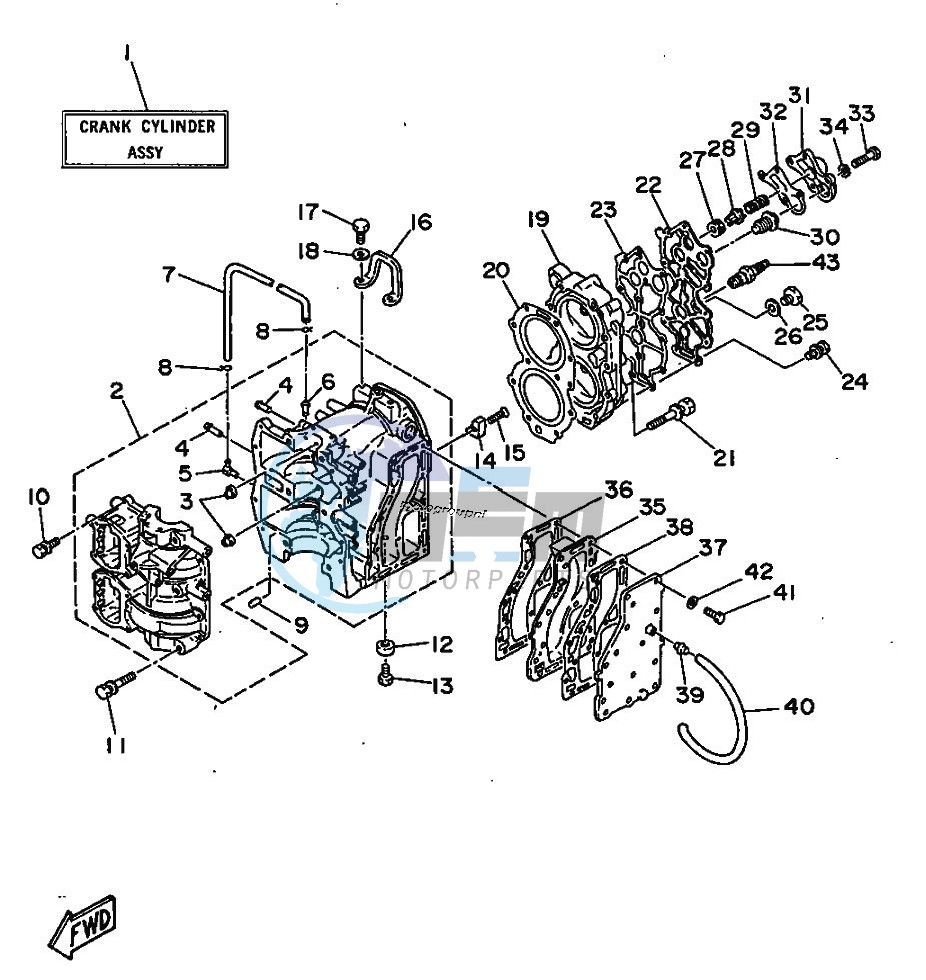 CYLINDER--CRANKCASE