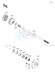 JET SKI ULTRA 310R JT1500NJF EU drawing Drive Shaft