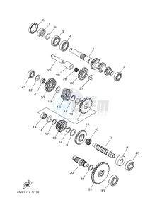 YXE700E YXE70WPXG WOLVERINE R-SPEC EPS (2MB3) drawing TRANSMISSION