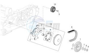 Scarabeo 400-492-500 Light drawing Primary transmission