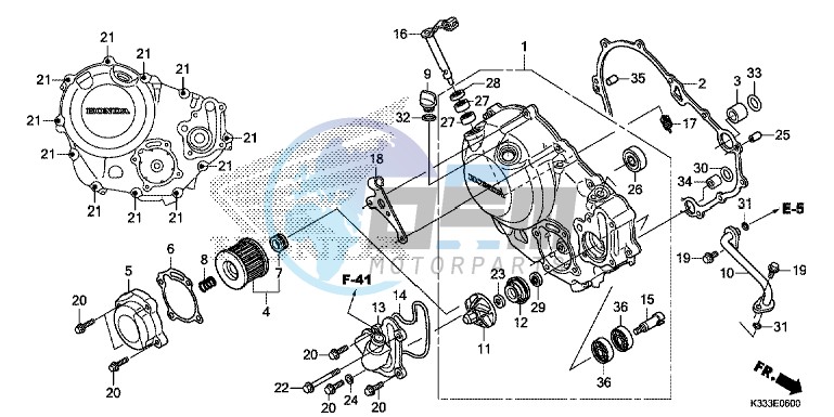 RIGHT CRANKCASE COVER