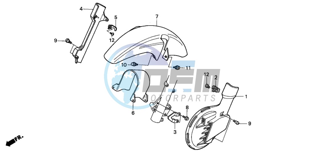 FRONT FENDER/ FRONT DISK COVER