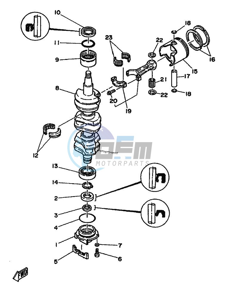 CRANKSHAFT--PISTON