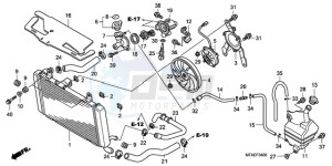 CBF1000A UK - (E / MKH) drawing RADIATOR