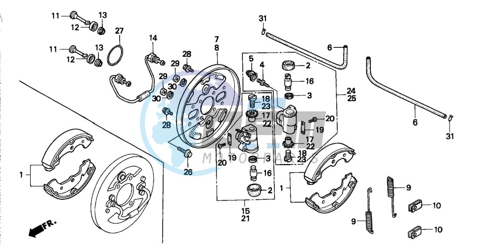 FRONT BRAKE PANEL (2)