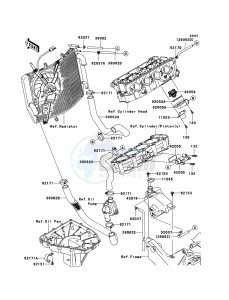 NINJA ZX-6RR ZX600-N1H FR GB XX (EU ME A(FRICA) drawing Water Pipe