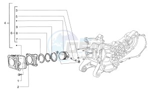 Sfera 125cc drawing Cylinder - Piston