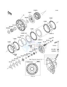 ZX636 C [NINJA ZX-6R] (C6F) C6F drawing CLUTCH