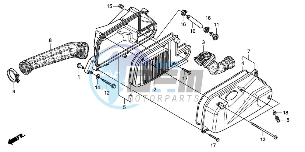 AIR CLEANER (FES1253-5)(FES1503-5)