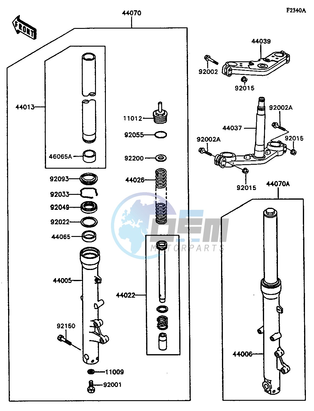 FRONT FORK-- ZG1000-A9- -