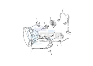 YZF R1 1000 drawing HEADLIGHT