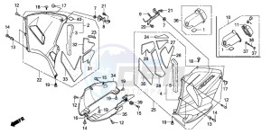 CBR600RR drawing LOWER COWL