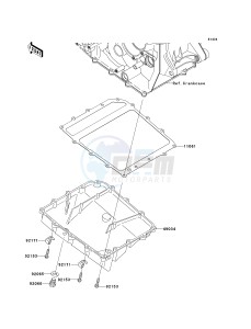 ZX 1000 D [NINJA ZX-10R] (D6F-D7FA) D7F drawing OIL PAN