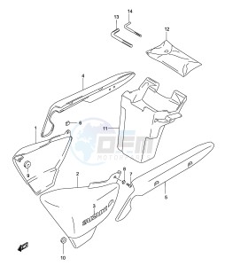 GZ125 (P19) drawing FRAME COVER (MODEL K2)