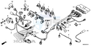 CBR1000RAG CBR1000 - Fireblade ABS Europe Direct - (ED) drawing SUB HARNESS ( CBR1000RA/ SA)