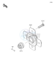 BRUTE FORCE 750 4x4i EPS KVF750HHF EU drawing Rear Hub